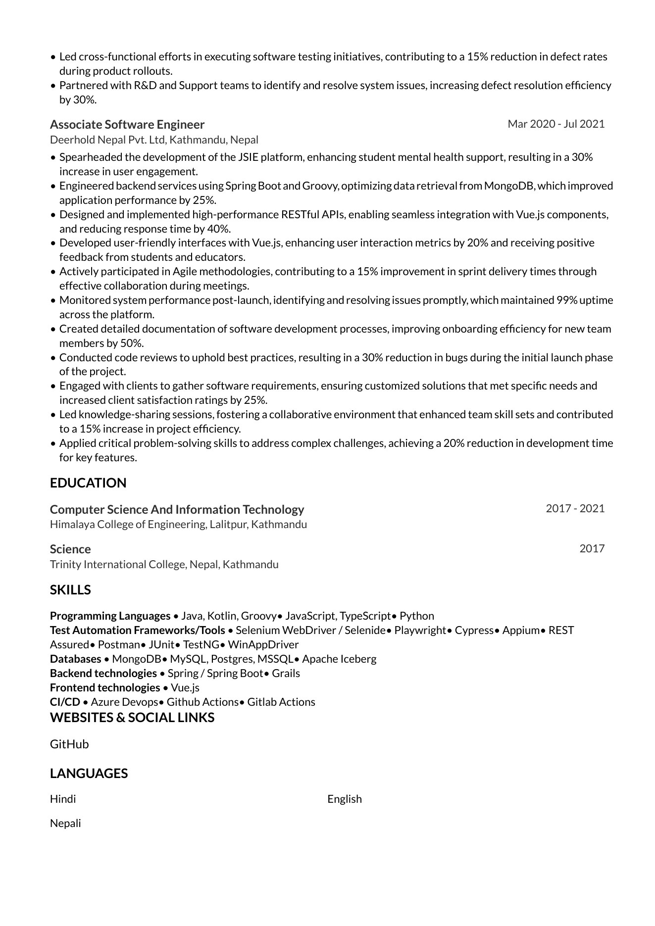 Gagan Pandey CV page 2